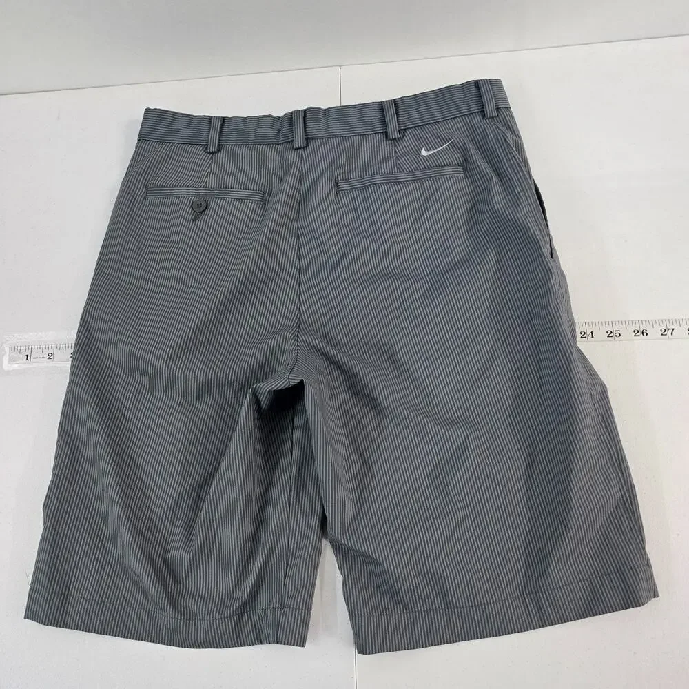 Nike flat front golf chino shorts size 32 gray mens‎ 400775-021